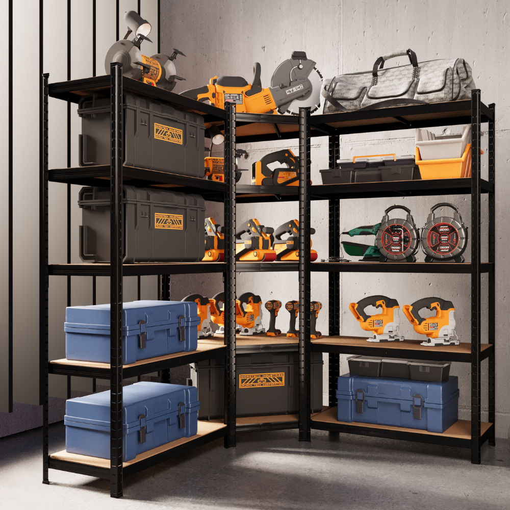 Eckregal clever einsetzen – Mehr Platz und Ordnung in Garage & Werkstatt