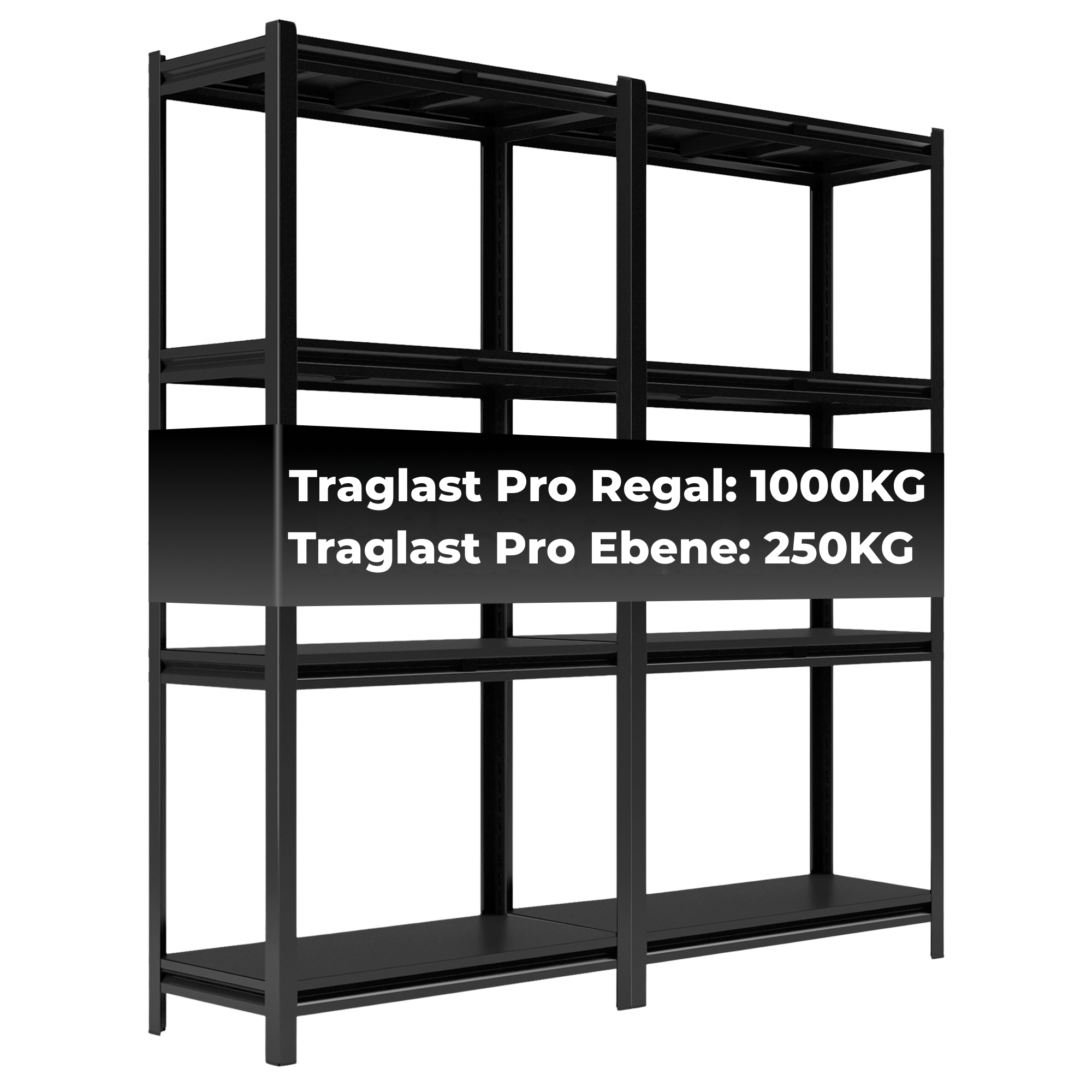 ALL Metallregal-Set 180x90x40cm ideal für Lager & Keller