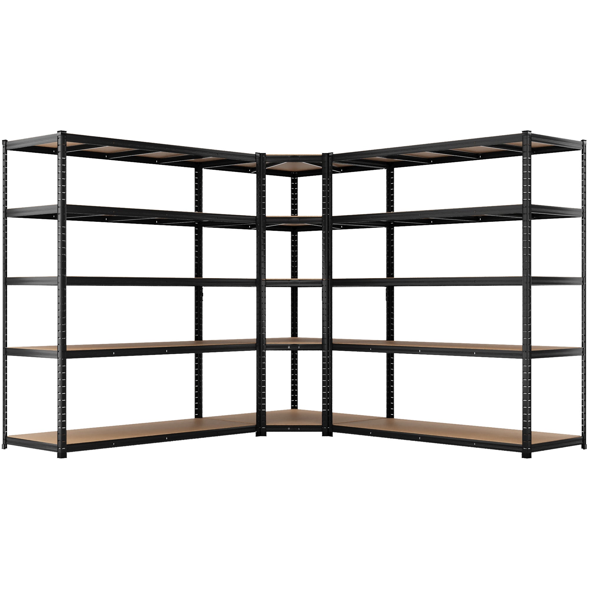 ALLSHELF Eckregal 2x 180x150x60cm + 1x 180x90x60cm