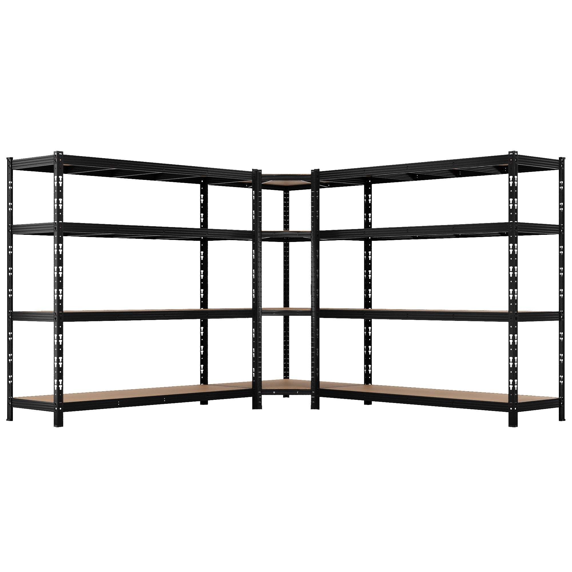 ALLSHELF Eckregal 2x 180x180x60cm + 1x 180x90x60cm