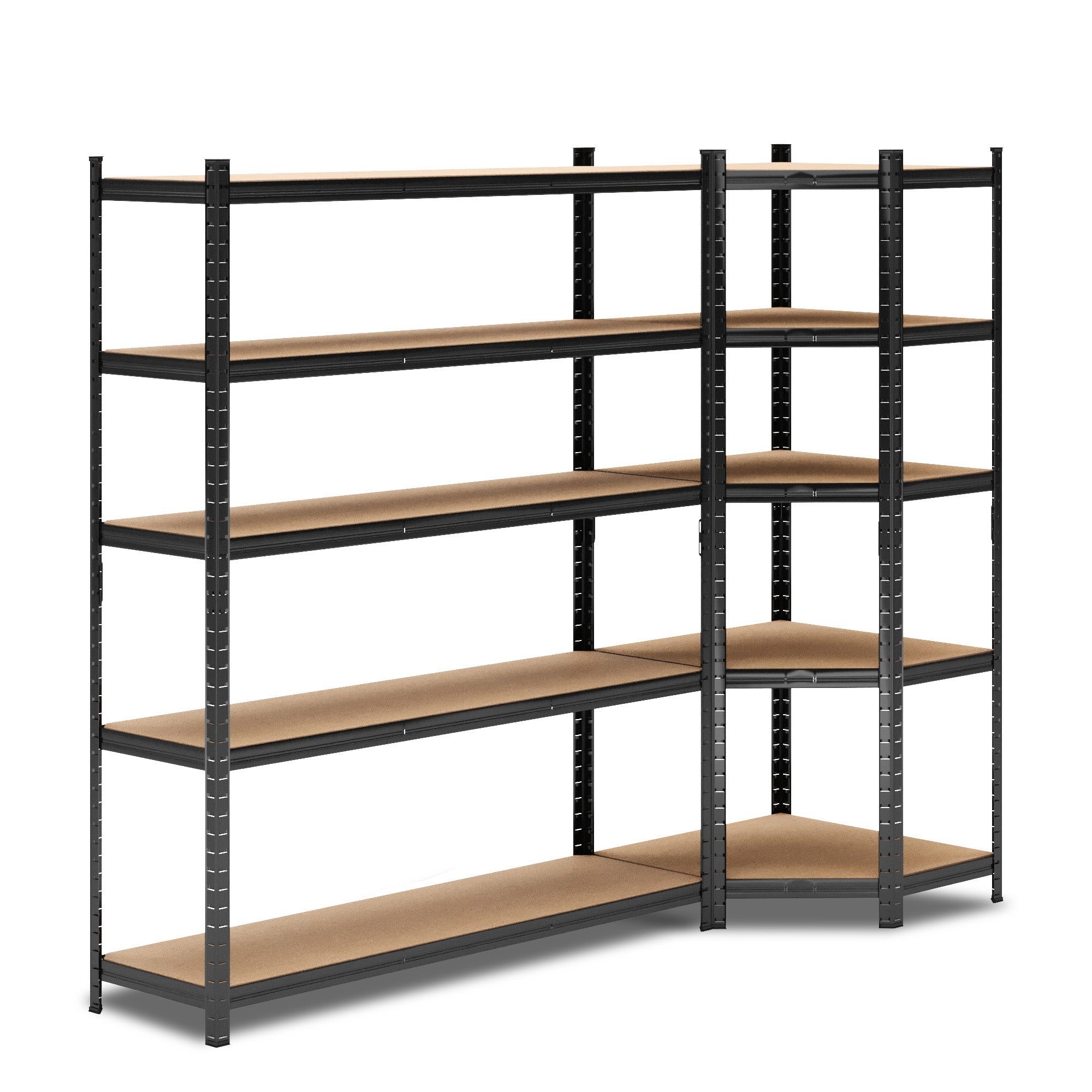 ALLSHELF Eckregal 1x 180x150x40cm + 1x 180x70x40cm