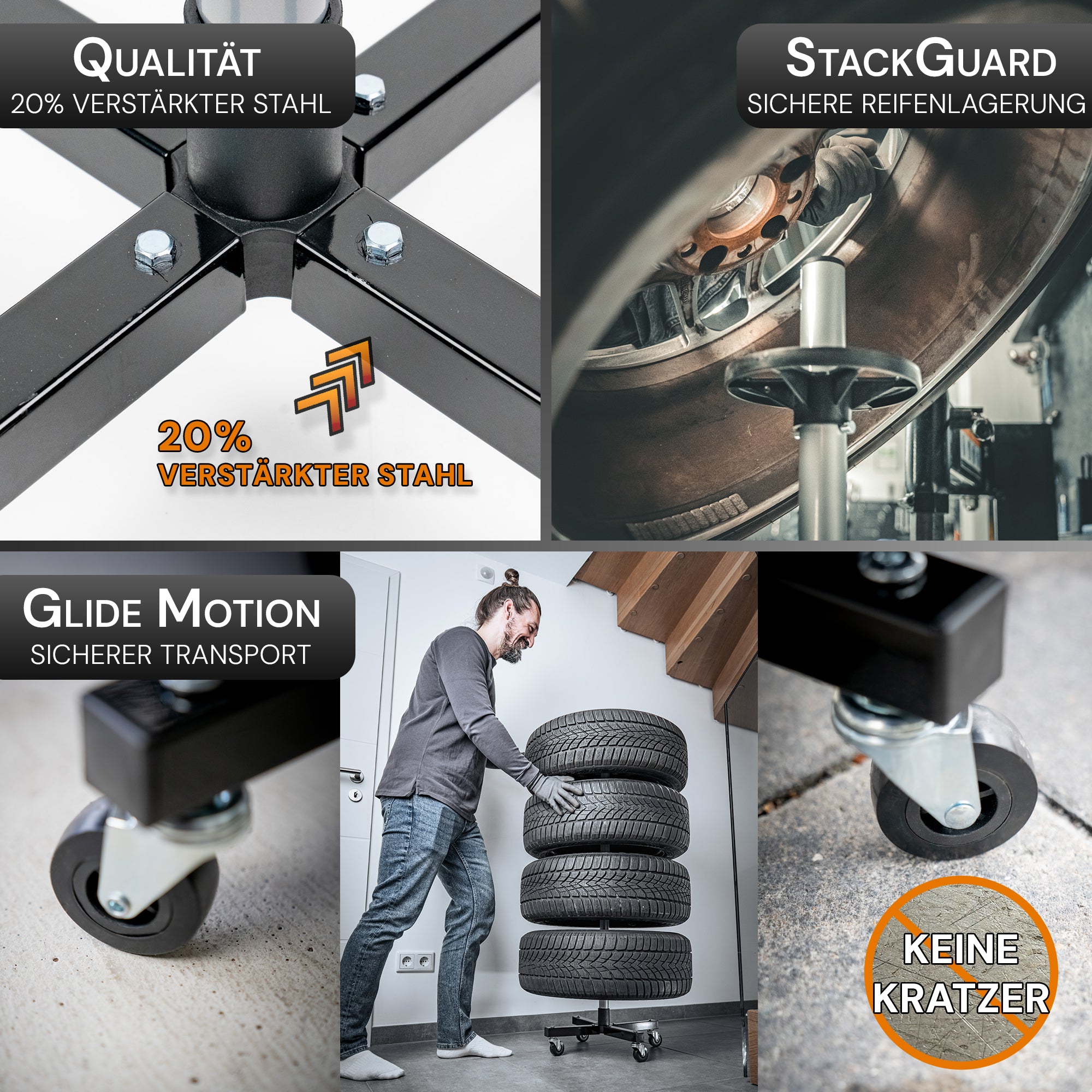 Felgenbaum bis 225mm mit 100KG Traglast