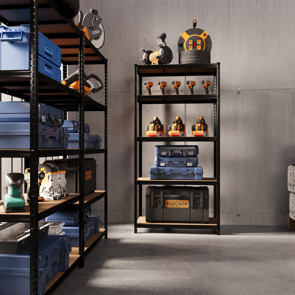 Schwerlastregal schwarz für Hobbyraum und Werkstatt: Mehr Platz, mehr Möglichkeiten