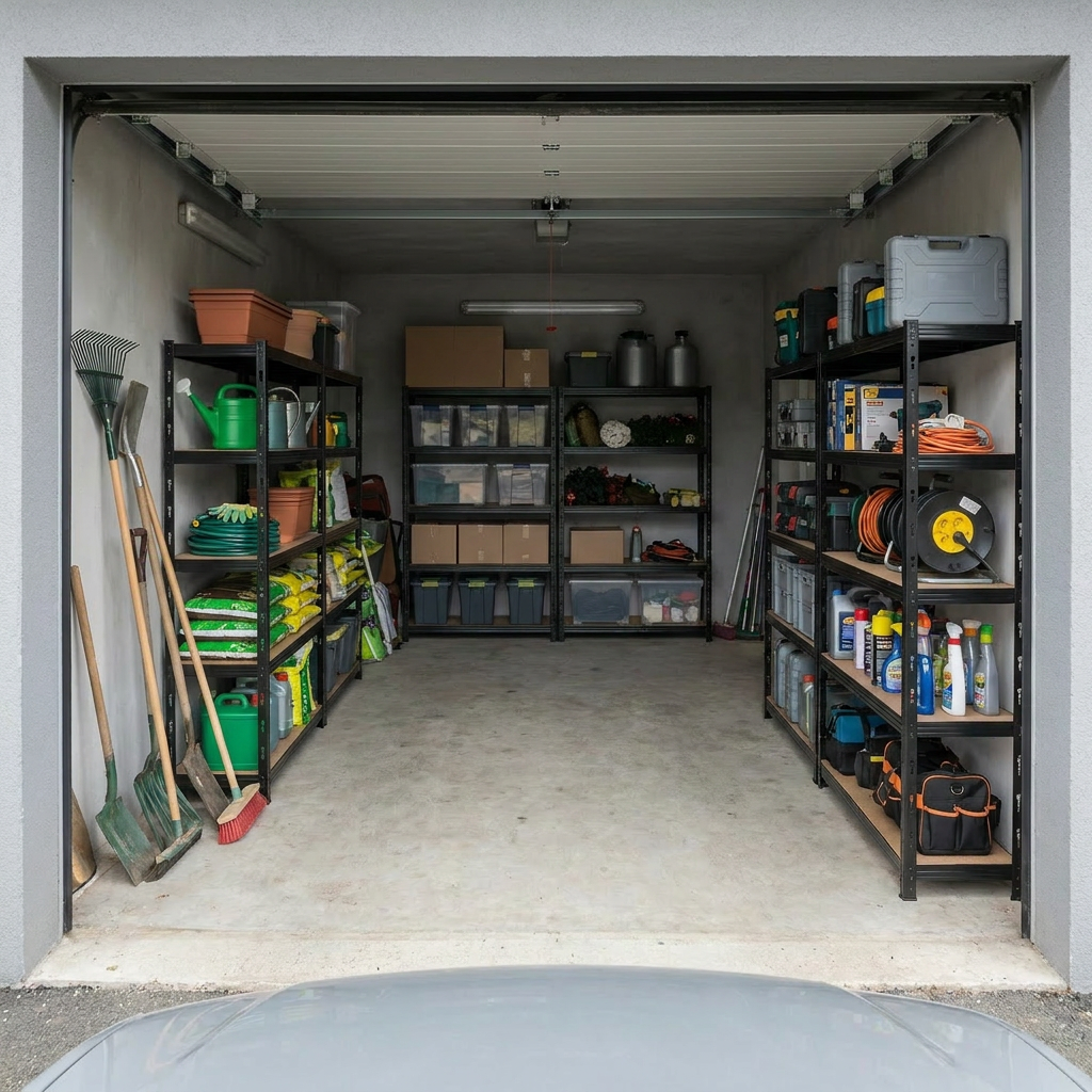 Schwerlastregal 120 breit 60 tief für Werkstatt und Garage im Detail