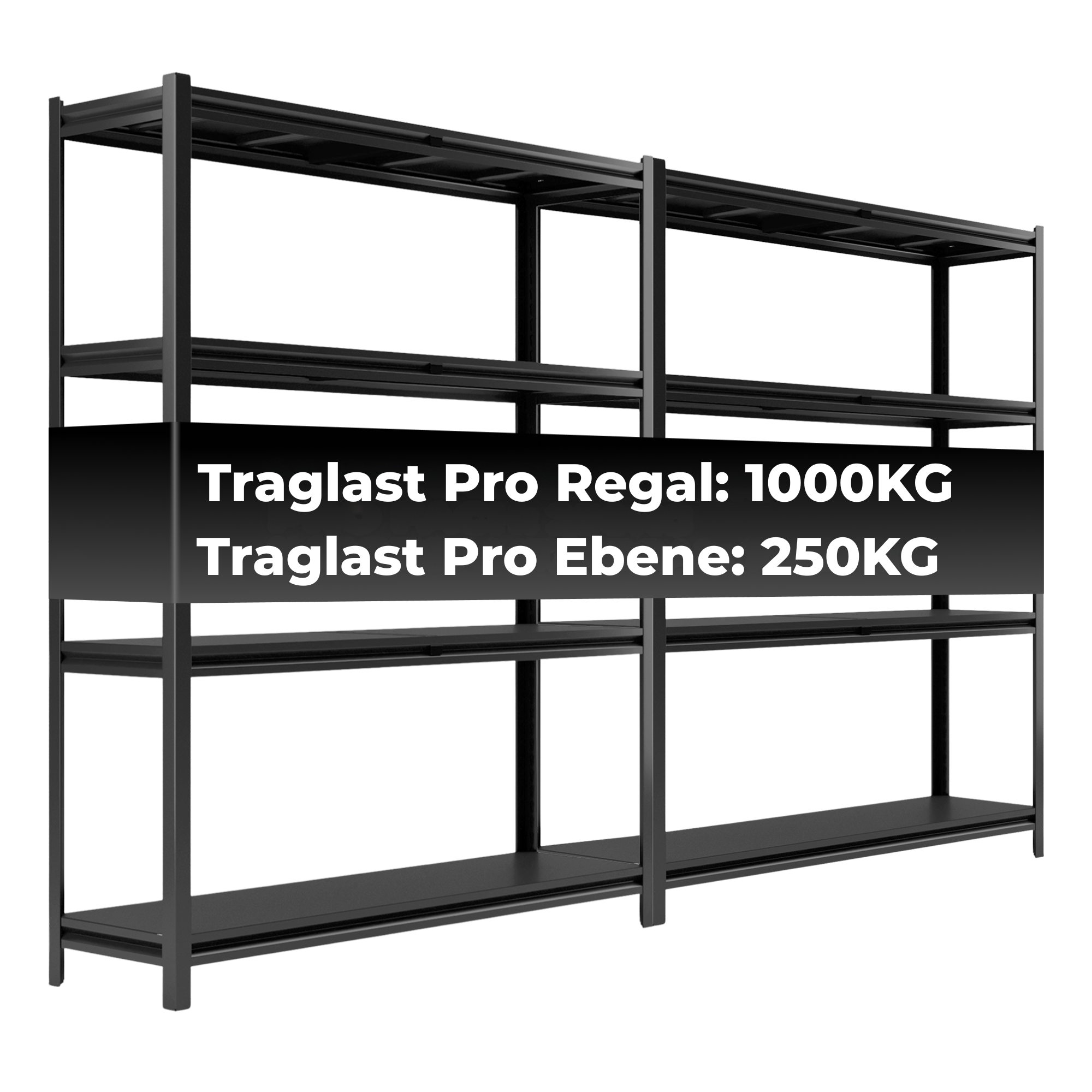 ALL Metallregal-Set 180x150x40cm ideal für Lager & Keller