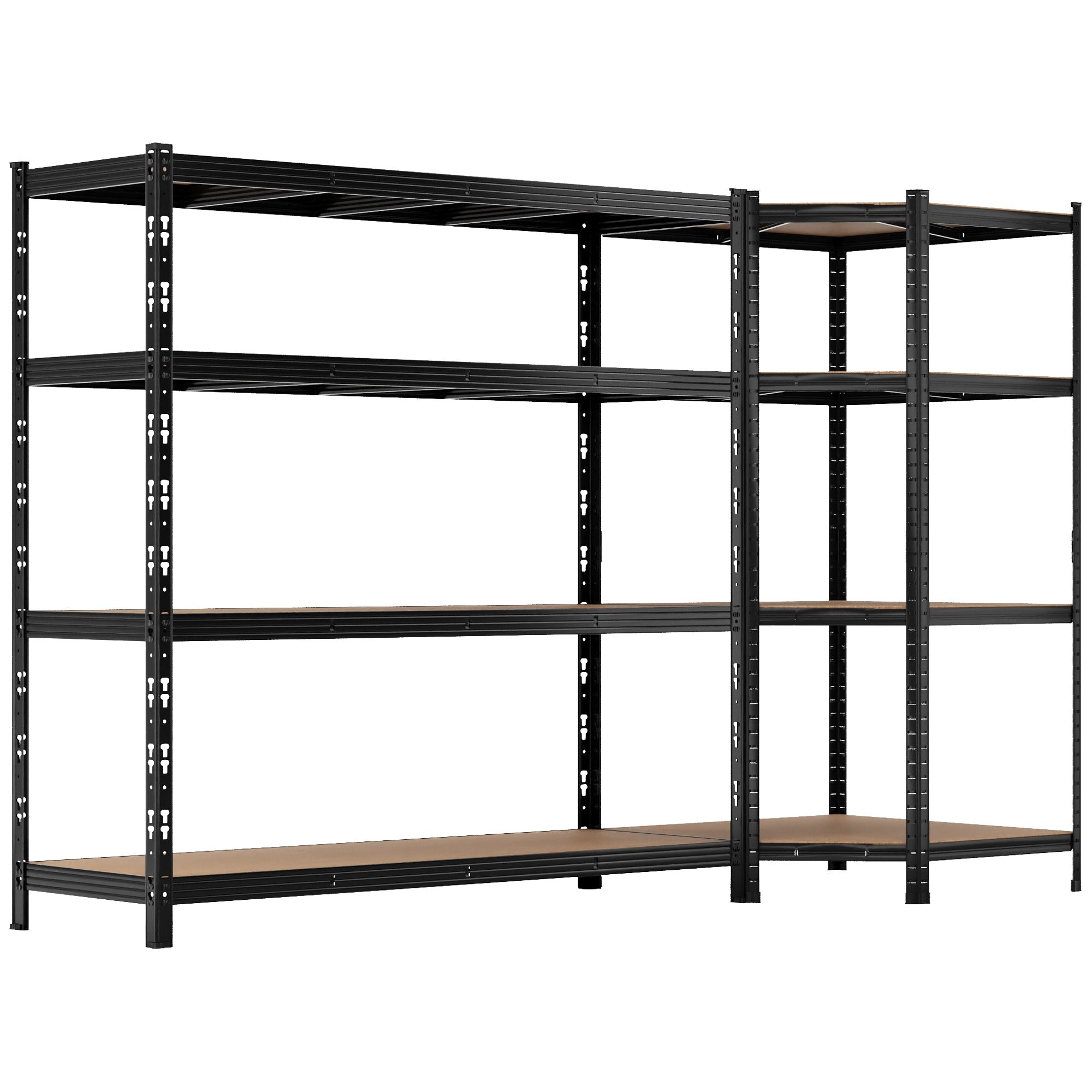 ALLSHELF Eckregal 1x 180x180x60cm + 1x 180x90x60cm