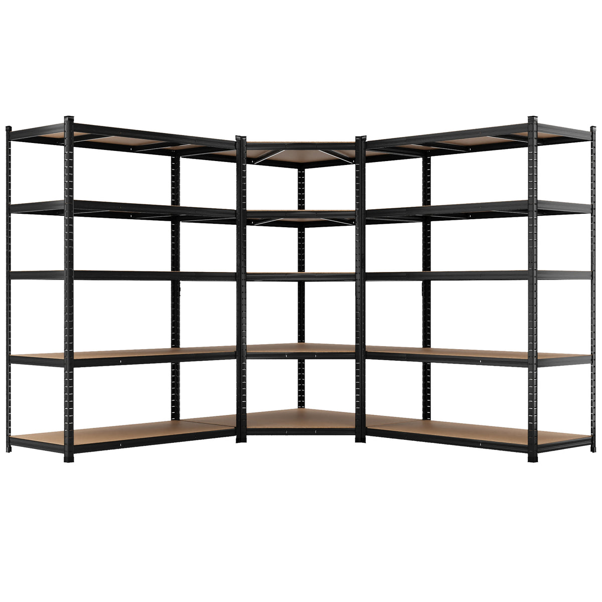 ALLSHELF Eckregal 2x 180x120x60cm + 1x 180x90x60cm – Bild 1