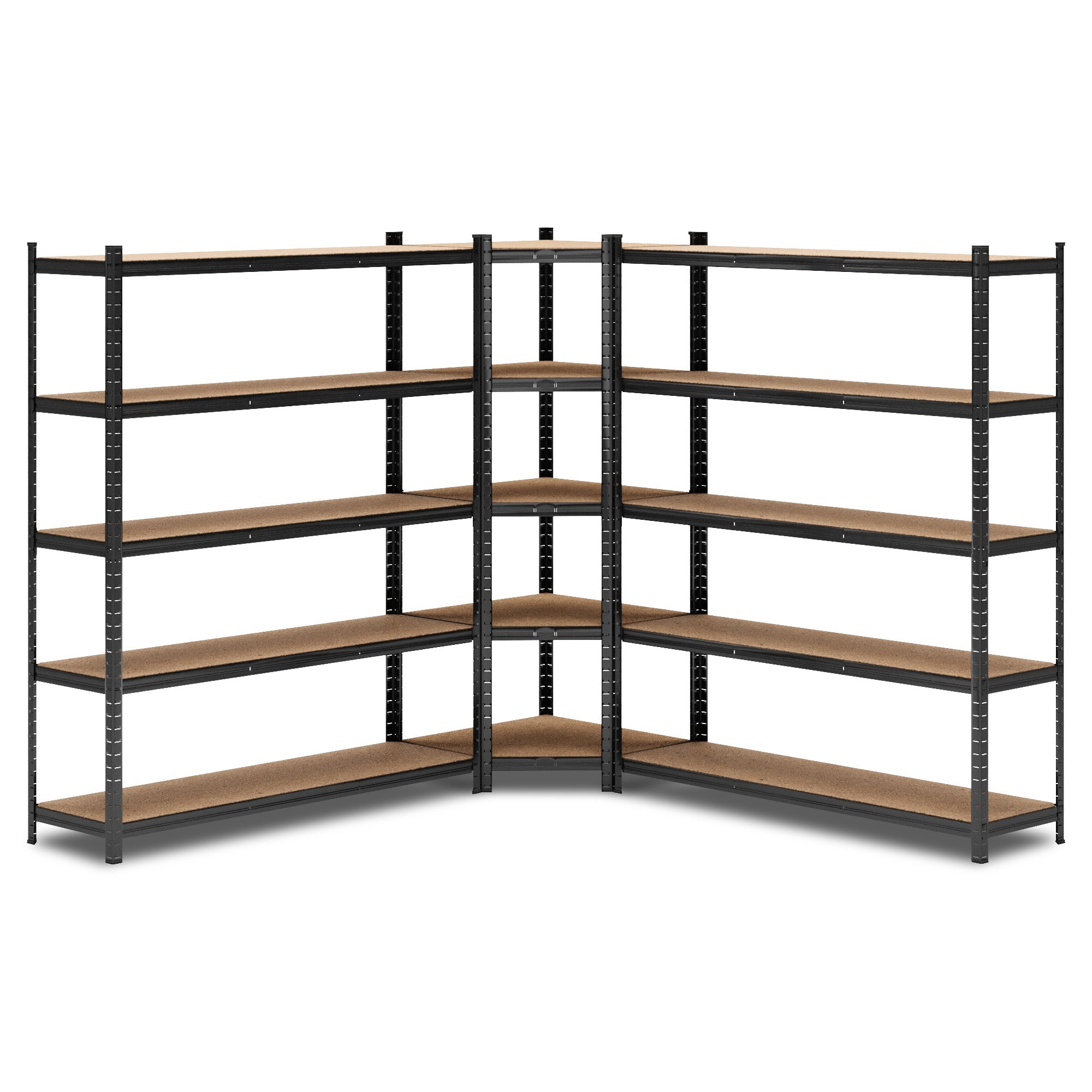 ALLSHELF Eckregal 2x 180x150x40cm + 1x 180x70x40cm