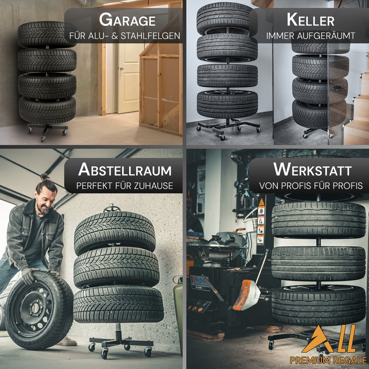 ALLSHELF Felgenbaum bis 225mm mit 100KG Traglast – Bild 4