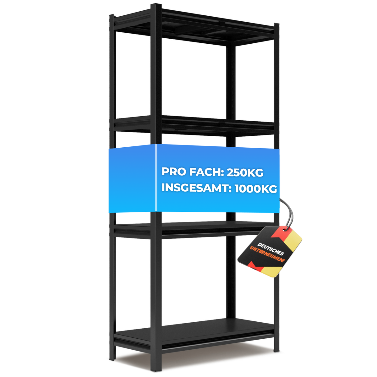 ALLSHELF Metallregal 180x90x40cm – Bild 8