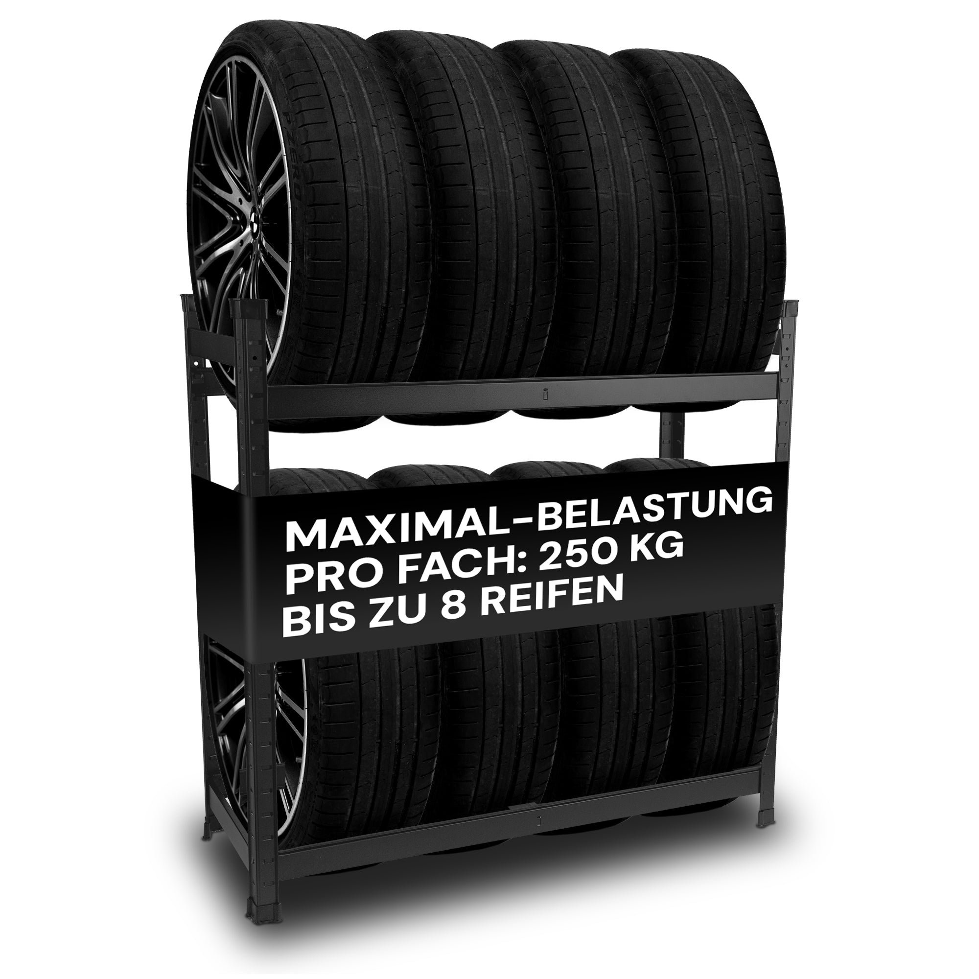 ALL Reifenregal für 8 Reifen ideal für Lager & Keller