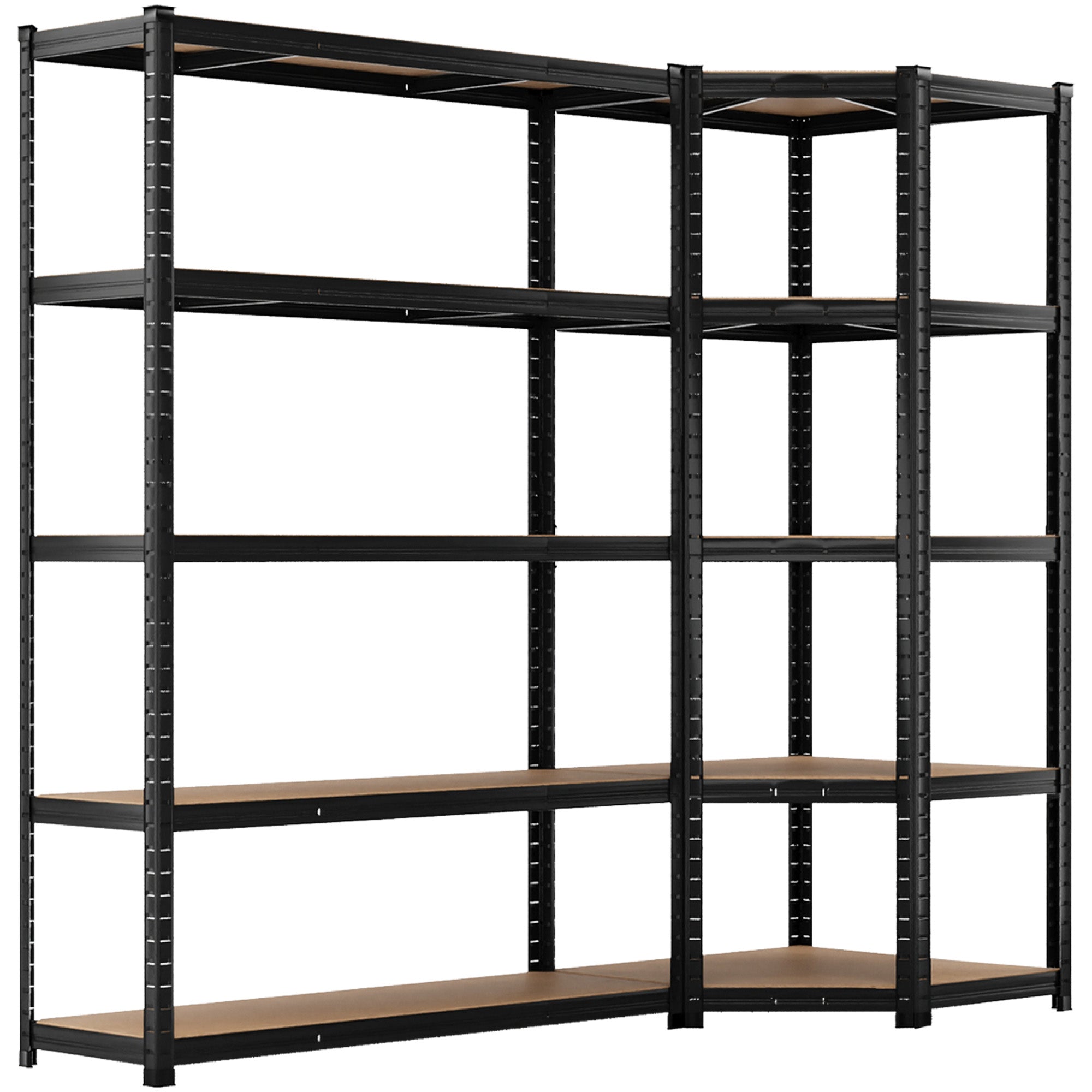 ALLSHELF Eckregal 1x 180x120x40cm + 1x 180x70x40cm