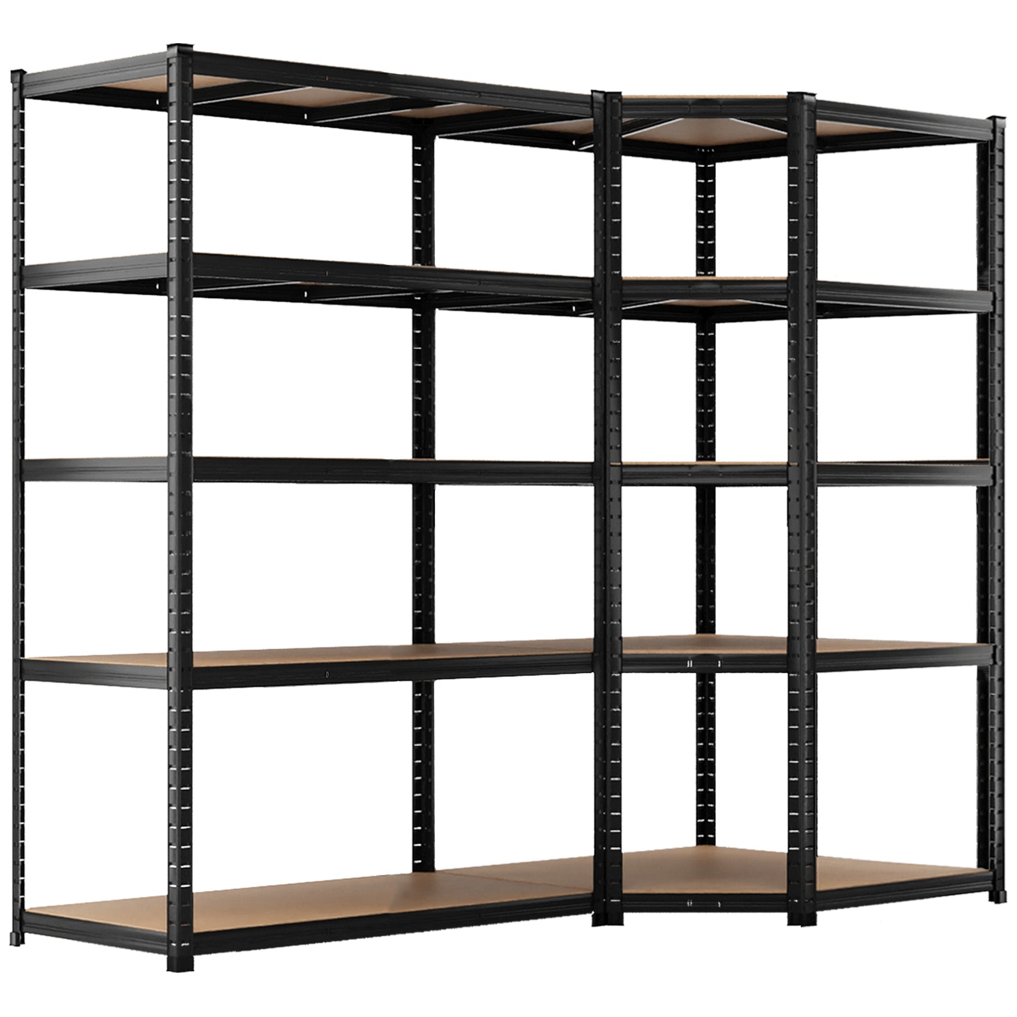 ALLSHELF Eckregal 1x 180x120x60cm + 1x 180x90x60cm